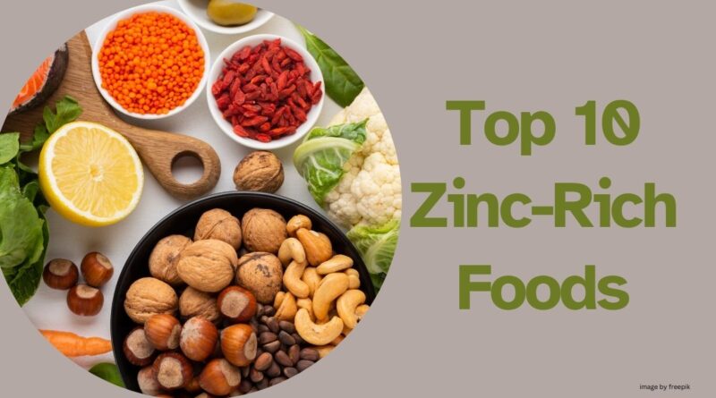 Top 10 Zinc-Rich Foods (Image by Freepik)
